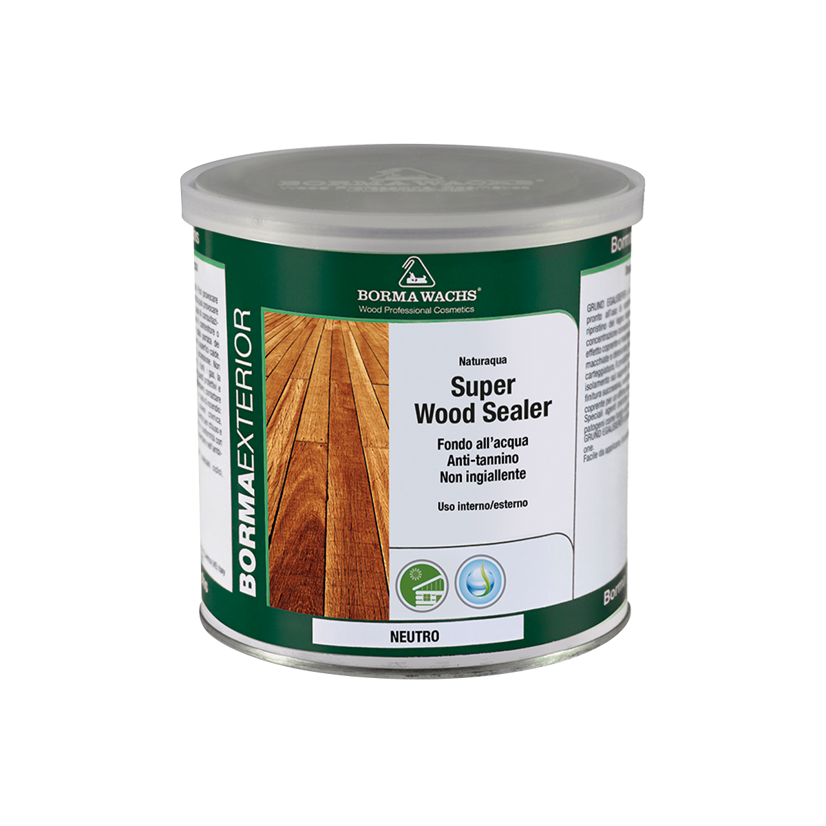 Borma Wachs Super Wood Sealer Anti-Tannine grondering 750ml