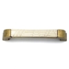 Ladegreep Antiek Brons met porseleinen ivoorkleurige inleg 148mm - Afbeelding 2