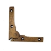 Scharnier voor blind draaien meubeldeur Messing antiek 80mm (2 stuks) - Afbeelding 2