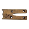 Scharnier voor blind draaien meubeldeur Messing antiek 80mm (2 stuks)