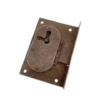 Achterinlaat slot ijzer antiek 20mm t/m 70mm rechts draaiend - Image 2