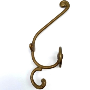 Coat Hook Brass Antique 21x7x7cm