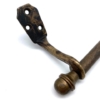 Handdoekstang Messing antiek gepatineerd