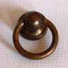 Ringgreep Messing antiek klein 23mm