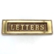 Letterbox flap Brass Letters 255x80cm