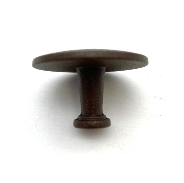 Knop bruin rond 31mm 1