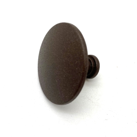 Button brown round 31mm