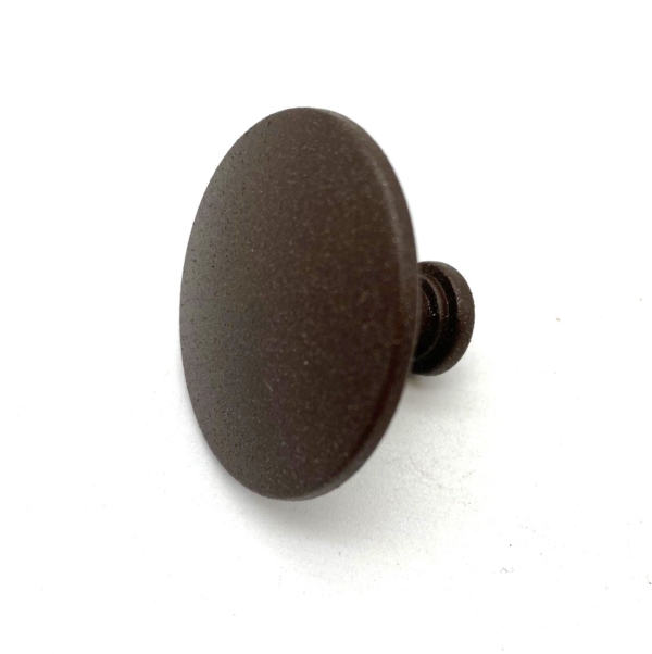 Knop bruin rond 31mm