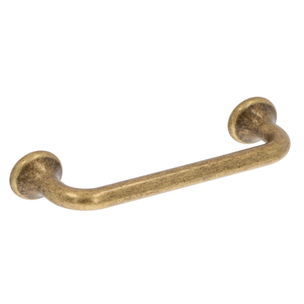 Handle Brass Antique curved 96mm