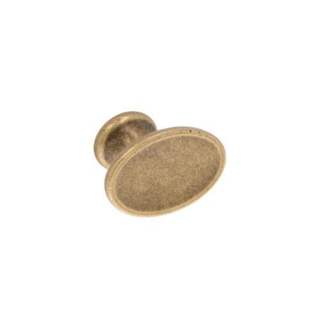 Button Brass antique Oval 42mm