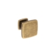 Button Brass antique Square 28mm