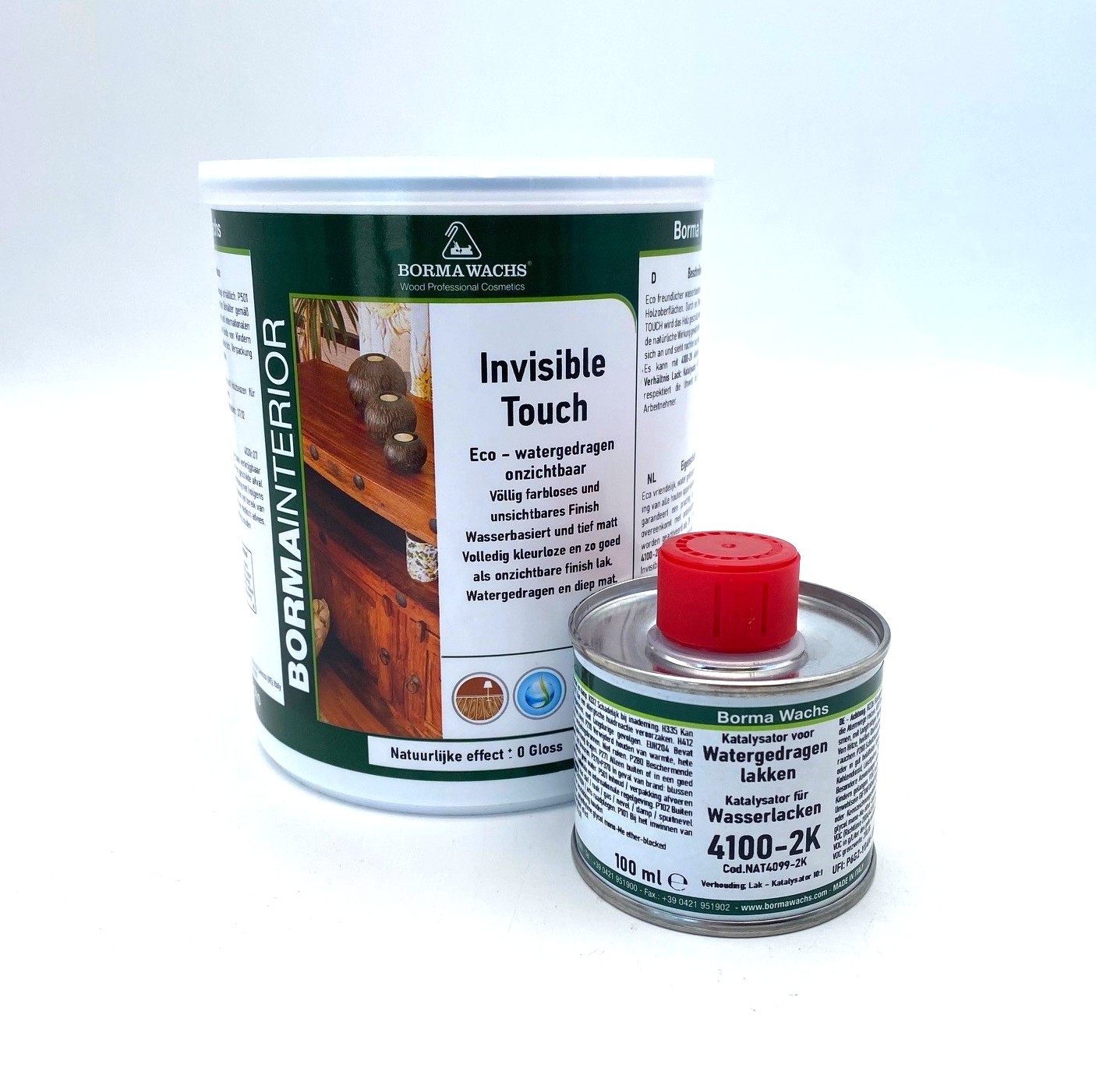 Borma Wachs Invisible Touch 2K kleurloos lak ultra mat (0 GU) 1 liter