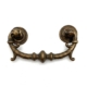 Ladegreep Messing Antiek Krullen en knopen 76mm