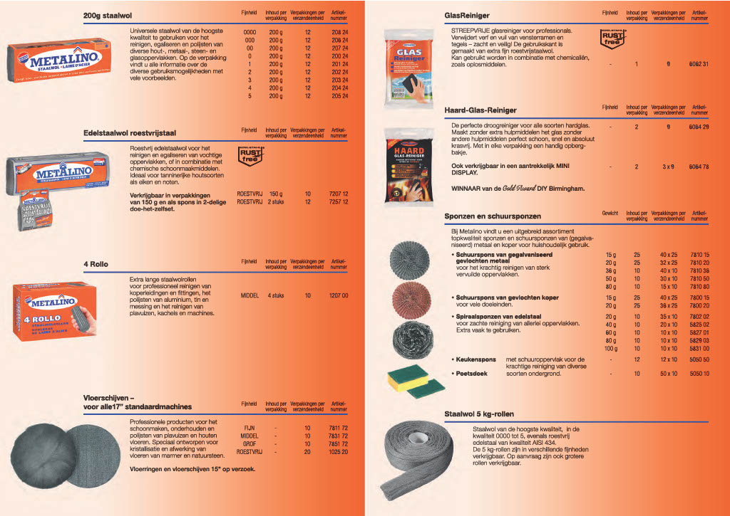 Metalino Staalwol fijn 200 gram productinformatie 1