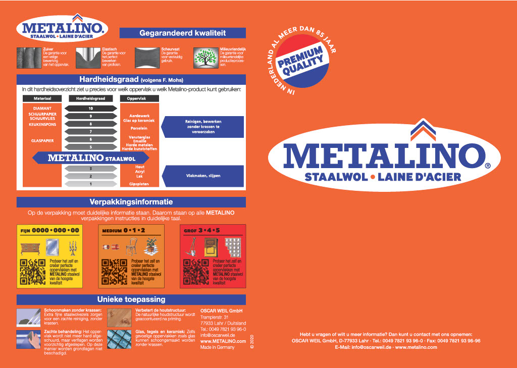 Metalino Staalwol fijn 200 gram productinformatie