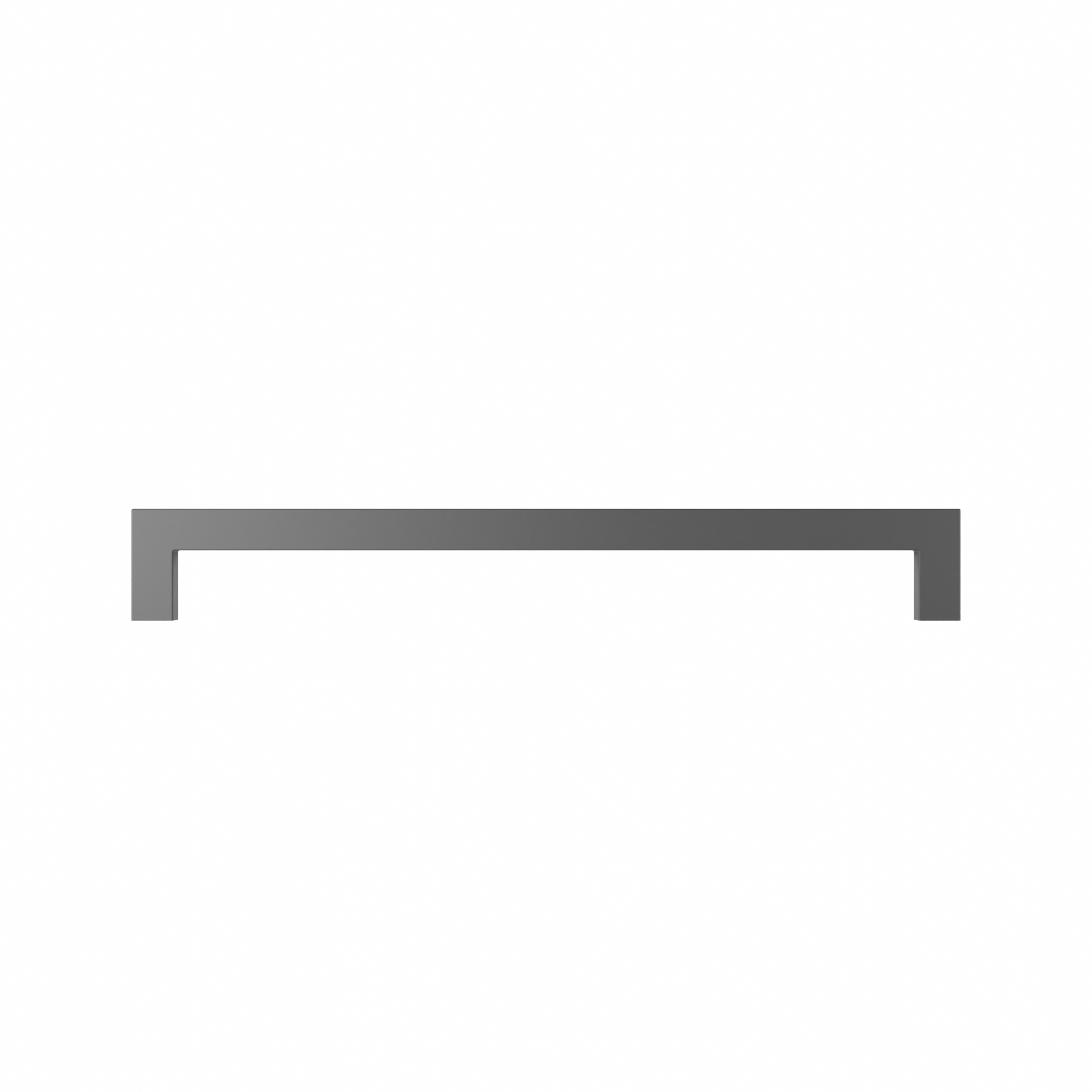 Furniture Handle Square Black Matte Stainless Steel 224mm