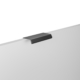 Profile handle Black matte Aluminium 100mm screw-on inside cabinet